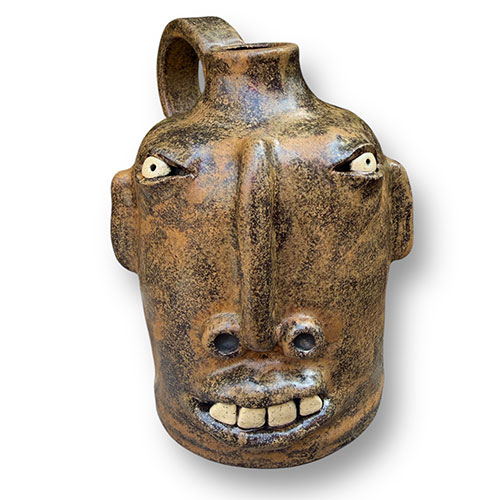 Jackie Apessos 6" Crooked Smile Face Jug DP6040